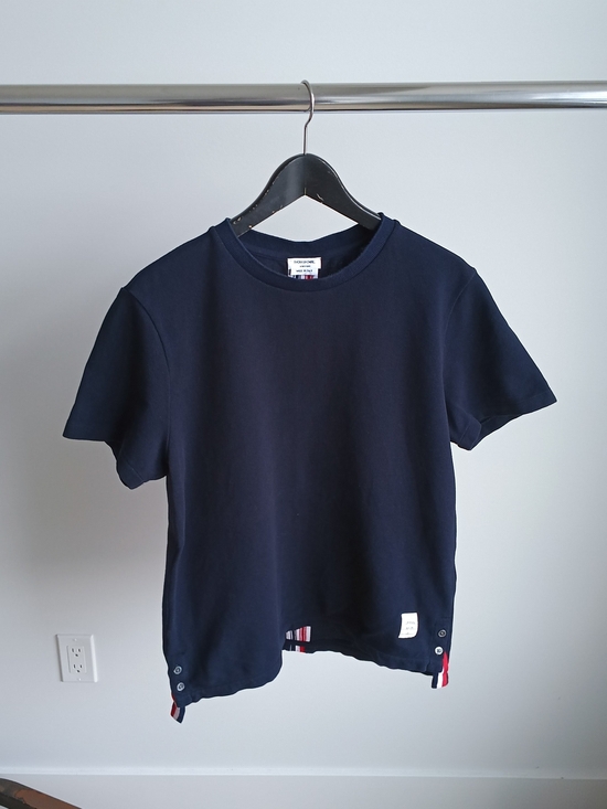 Thom Browne Other - Thom Browne New York Navy Blue Cotton T-Shirt Size 2